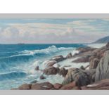 WILLEM HERMANUS COETZER (1900 - 1983), SOUTH COAST, oil on canvas pasted to board, signed, signed