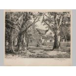 MARTINUS (TINUS) JOHANNES DE JONGH (1885 - 1942), STEENBERG, etching on paper, signed and titled