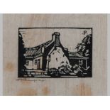 JACOB HENDRIK PIERNEEF (1886 - 1957)(, THE BRANDWAG, DESEMBER 1919, linocut on paper, signed in