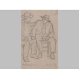 ERICH ERNST KARL MAYER (1876 - 1960), DIK JAN NEL, signed, titled and dated 1921 in pencil, 18 by