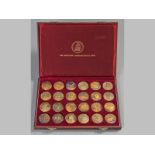 THE WILDLIFE SOCIETY OF SOUTHERN AFRICAN SILVERGILT MEDALLION SET, comprising twenty-four coins