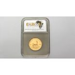 A 24CT YELLOW GOLD 1/2 OZ KRUGERRAND, 16.9g.