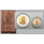 A 2008 NELSON MANDELA COMMEMORATIVE MEDALLION MINTAGE 5000, celebrating his 90th birthday,