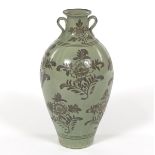 Song Style Celadon and Brown Glaze Vase