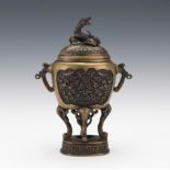 Bronze Lidded Censer