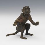 Vienna Bronze Monkey Figural Sculpture/Penholder