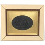 Framed Wedgwood Basalt High Relief Plaque