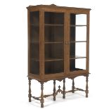 Stickley Bros. Co. Oak China Cabinet, ca, 1900