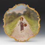 Blakeman & Henderson Limoges Charger/Wall Plaque, ca. Early 20th Century