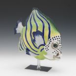 Oggetti Italian Porcelain Tropical Fish Sculpture