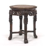 Carved Asian Plant Stand