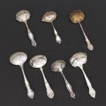 Seven Sterling Silver Sauce Ladles, Including Gorham