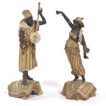 Pair of Orientalist Entertainers, Early 20th Century