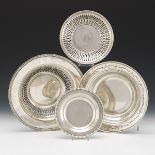 Four Sterling Silver Serving Pieces, Including Durgin and Towle Silversmiths