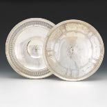 Sterling Silver, Two Low Serving Dishes, Retailed by Grogan Company and Hardy & Hayes