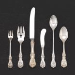 Reed and Barton Sterling Silver, Assorted Flatware Service, "Francis I" Pattern