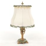 Gilt Bronze and Onyx Lamp