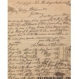 Rare Document for Preventing Infection by Buying Shoes for Enslaved, Pinckneyville, Mississippi, Ma