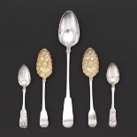 Sterling Silver Group of English, Scottish and Russian Tableware