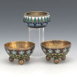 Three Enameled Salts