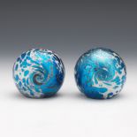 Two Orient and Flume Paperweights Designed by William Carter