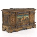 Polychromed Marriage Chest