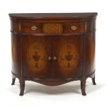 Mahogany Demilune Cabinet