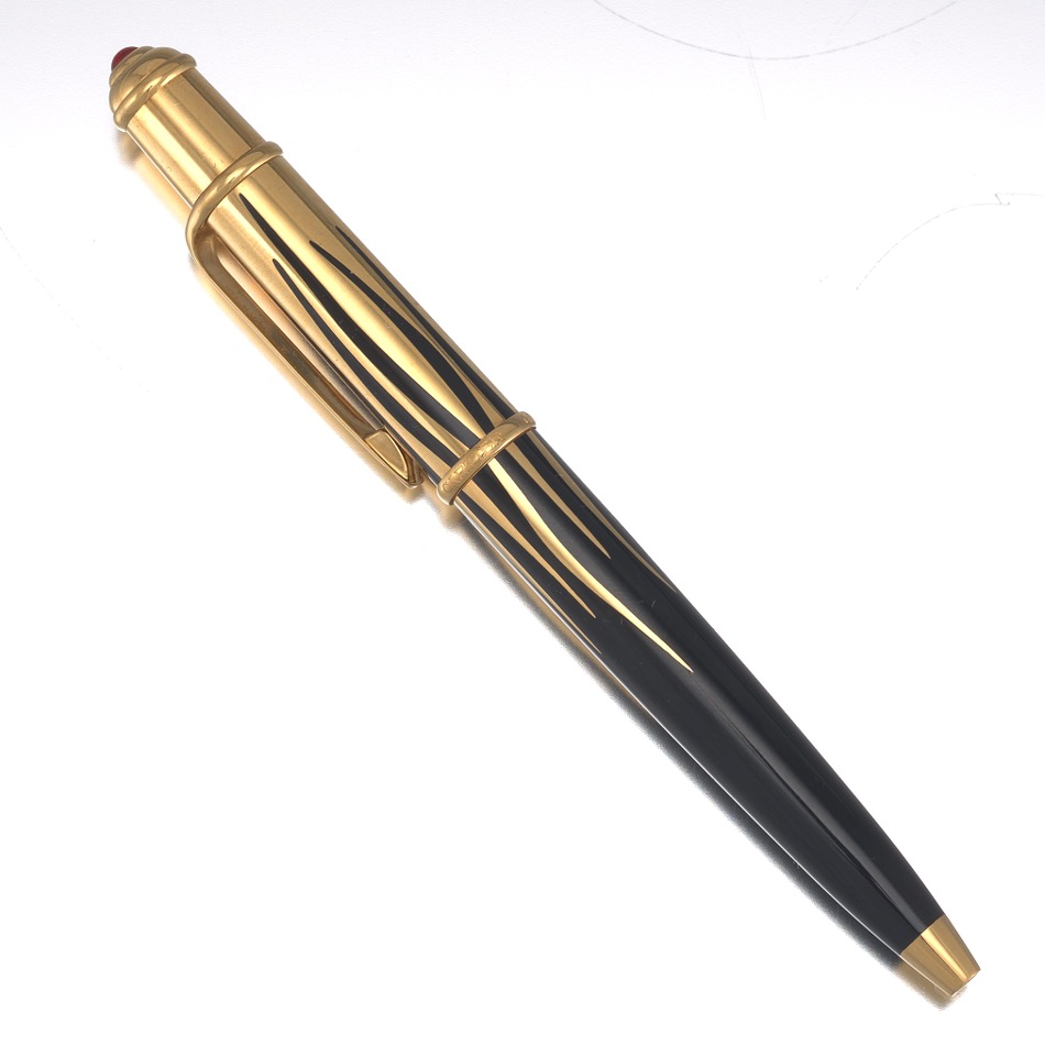 Cartier "Diablo Fire" Ball Pen with Ruby Finial