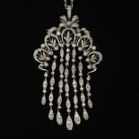 Black Starr Frost & Gorham Belle Epoch Platinum and Diamond Brooch/Necklace