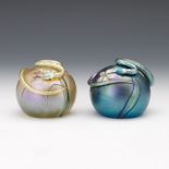 Two Orient and Flume Snake Paperweights, Dated 1979