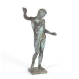 Cast Bronze Sculpture of an Athlete After the Antique