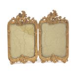 Gilt Metal, Double Picture Frame, ca. Late 19th/Early 20th Century