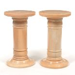 Pair of Pink Pedestals