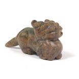 Recumbent Jade Dog Figure