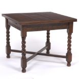 English Oak Extension Table, ca. Early 20th Century