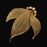 Tiffany & Co. Italy Vintage Gold Fleur-de-Lis Pin/Brooch