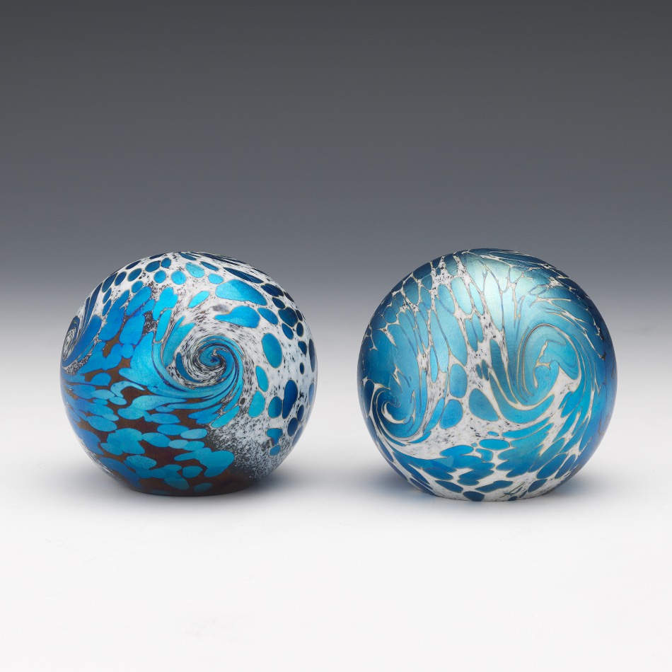 Two Orient and Flume Paperweights Designed by William Carter - Image 4 of 8