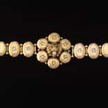 Victorian Gold and Diamond Lion Mask Bracelet