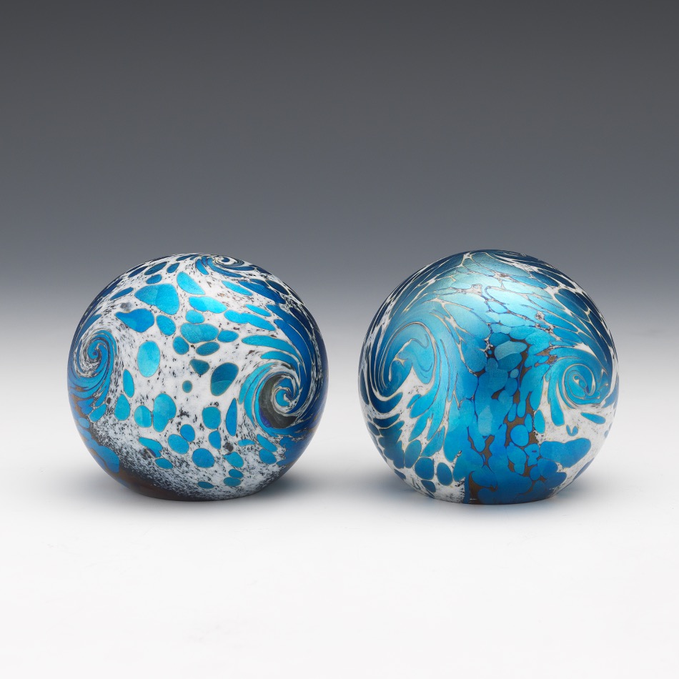 Two Orient and Flume Paperweights Designed by William Carter - Image 5 of 8