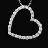 Ladies' Diamond Heart Necklace