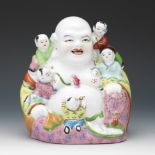 Chinese Famille Rose Porcelain Laughing Buddha