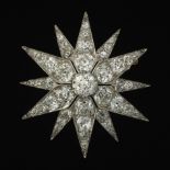 Tiffany & Co Gold And Diamond Starburst Brooch