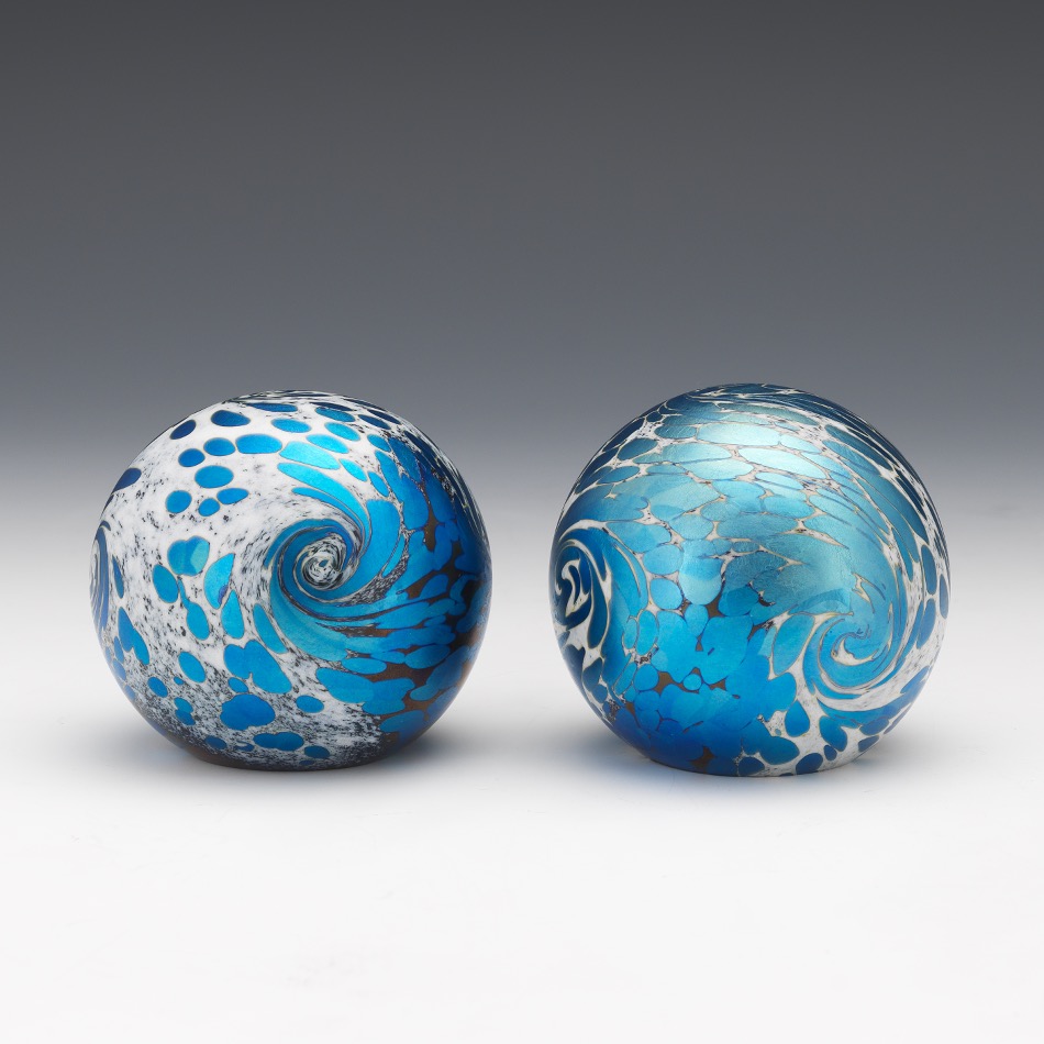 Two Orient and Flume Paperweights Designed by William Carter - Image 3 of 8
