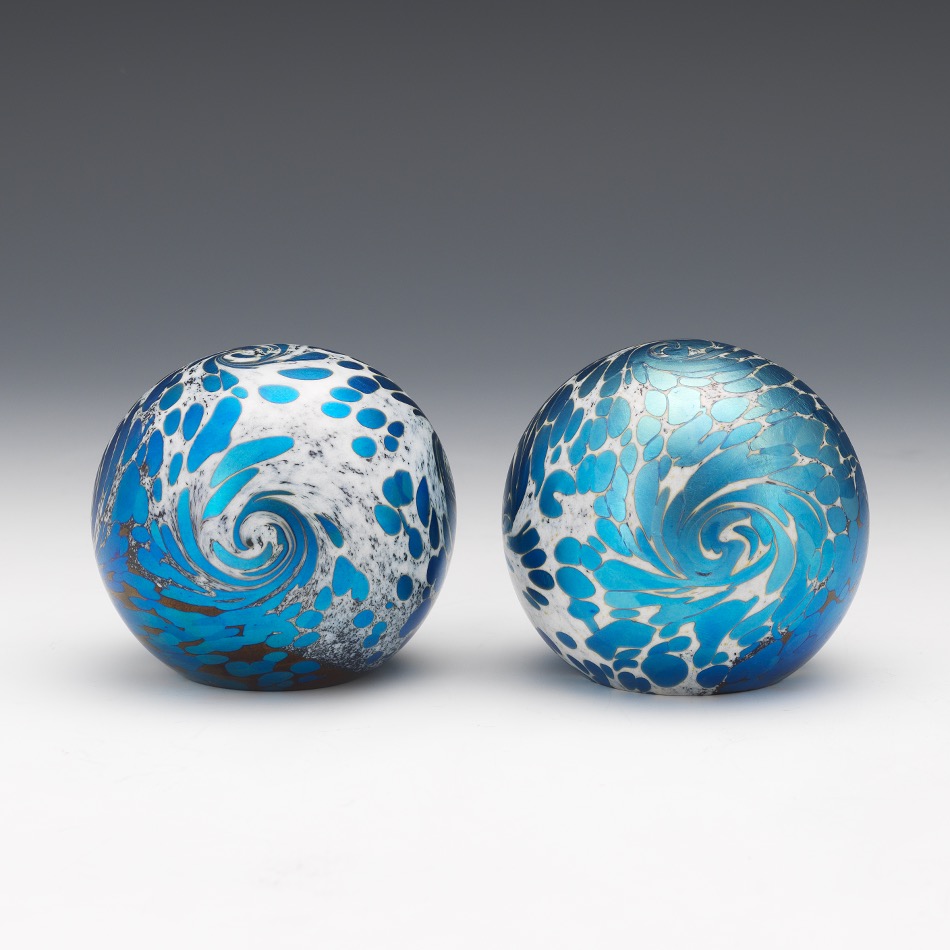 Two Orient and Flume Paperweights Designed by William Carter - Image 2 of 8