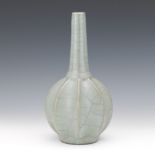 Chinese Hexa-Ribbed Ba Ling Ceramic Vase, Song Dynasty