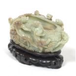 Carved Nephrite Jade Bowl