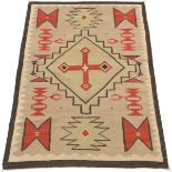 Native American Navajo Storm Pattern Rug