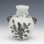 Chinese Yuan Dynasty Style Porcelain Pomegranate Cabinet Vase