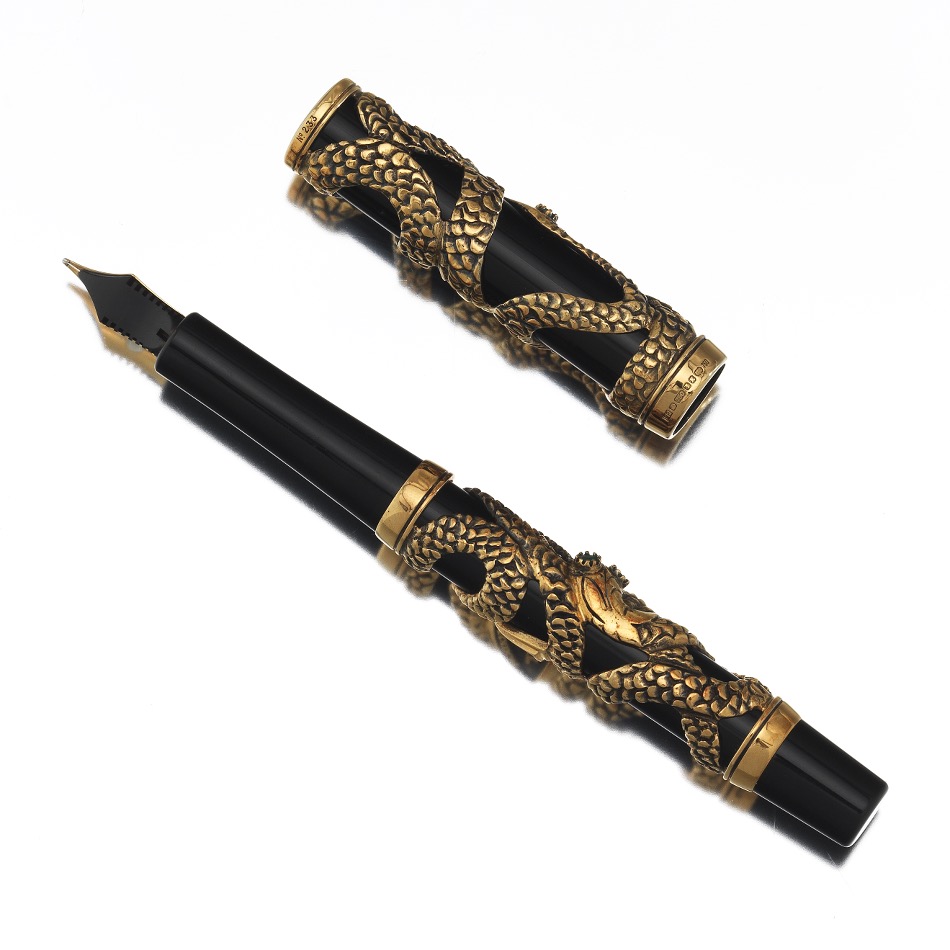 Parker Gold Snake Fountain Pen - Image 8 of 14