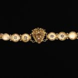 Victorian Gold and Diamond Lion Mask Bracelet